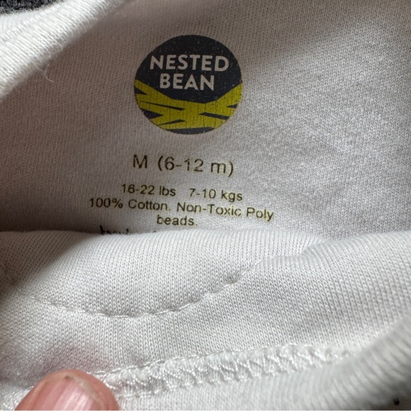 Nested Beans Zen Footie Classic and Zen Bodysuit Gently Weighted Size 6-12 M - Picture 12 of 12